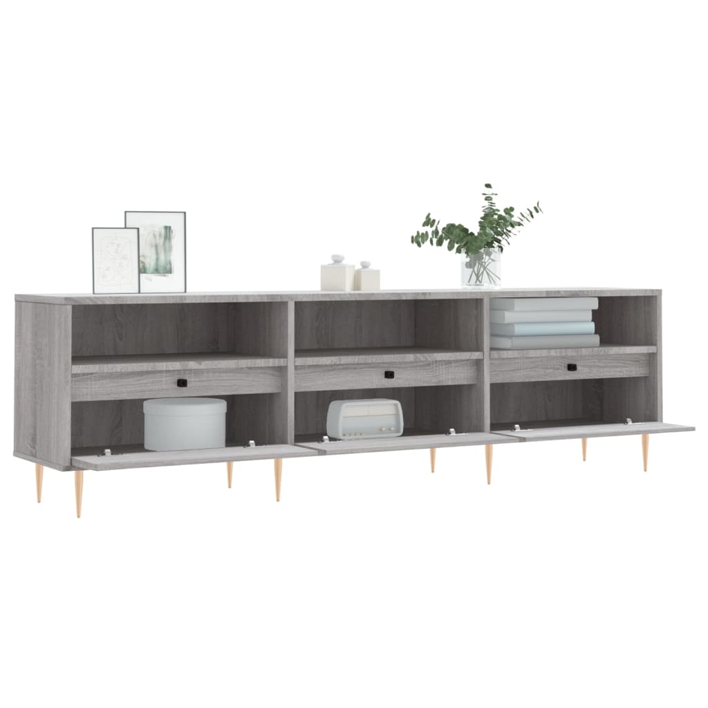 TV Cabinet Grey Sonoma 150x30x44,5 cm Engineered Wood