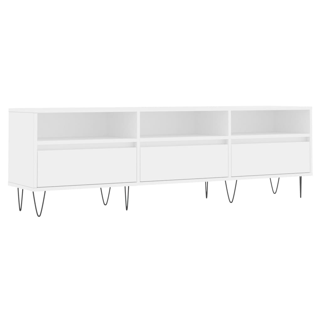 TV Cabinet White 150x30x44,5 cm Engineered Wood