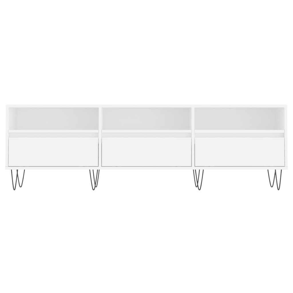 TV Cabinet White 150x30x44,5 cm Engineered Wood