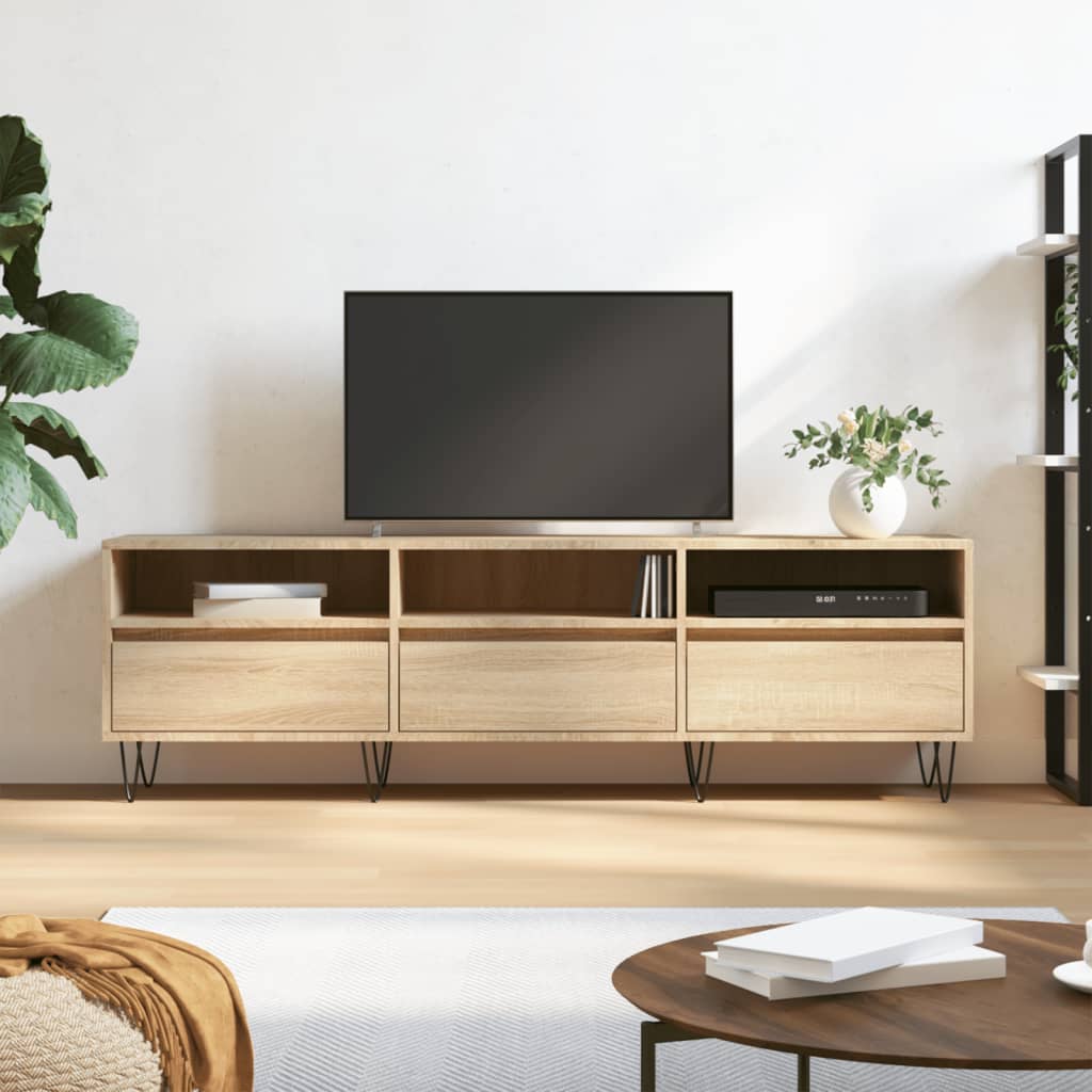 TV Cabinet Sonoma Oak 150x30x44,5 cm Engineered Wood