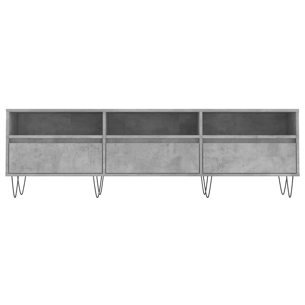 TV Cabinet Concrete Grey 150x30x44,5 cm Engineered Wood