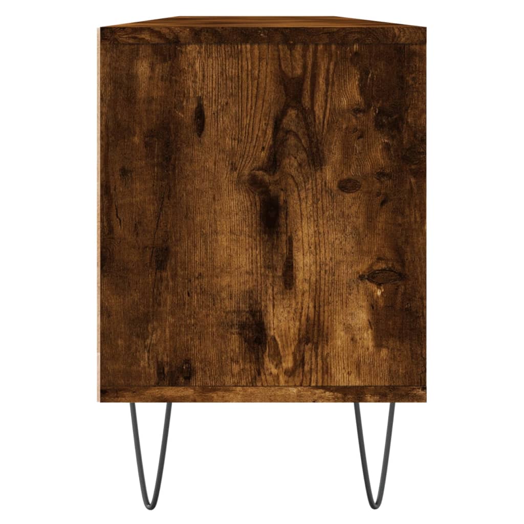 TV Cabinet Smoked Oak 150x30x44,5 cm Engineered Wood