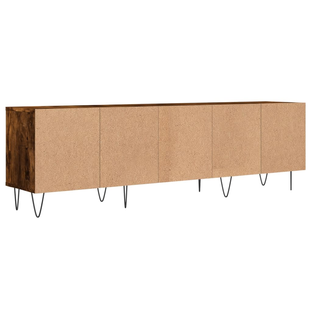 TV Cabinet Smoked Oak 150x30x44,5 cm Engineered Wood