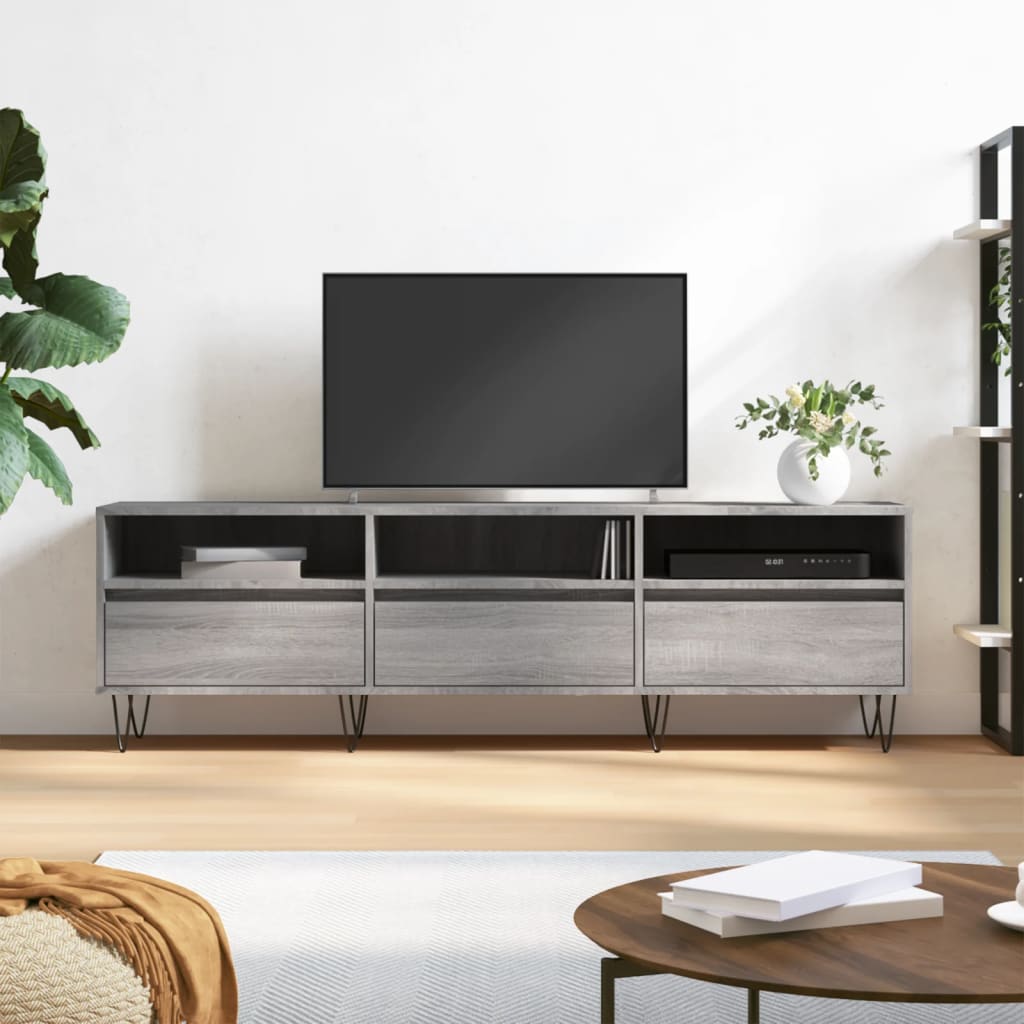 TV Cabinet Grey Sonoma 150x30x44,5 cm Engineered Wood