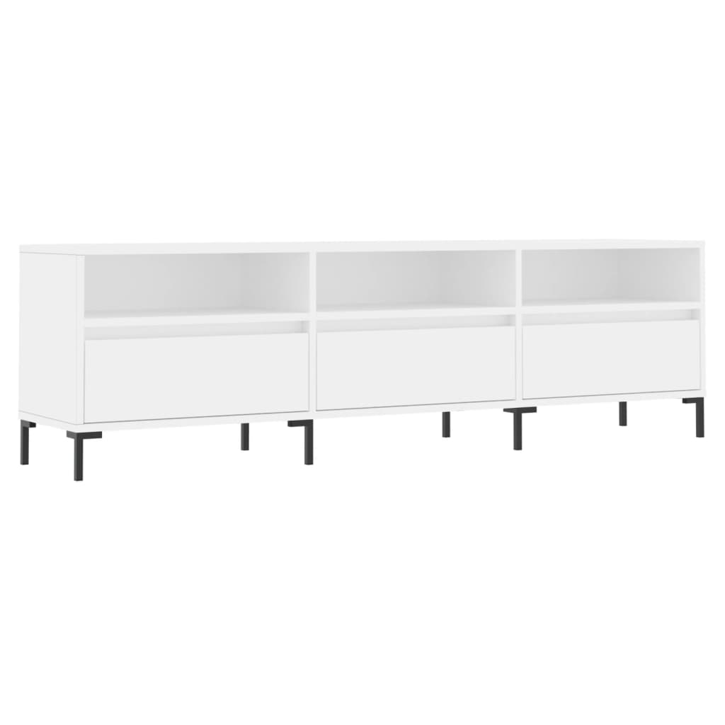 TV Cabinet White 150x30x44,5 cm Engineered Wood