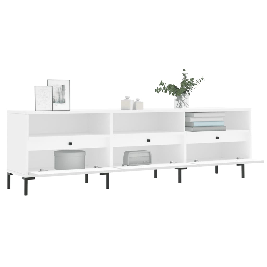 TV Cabinet White 150x30x44,5 cm Engineered Wood