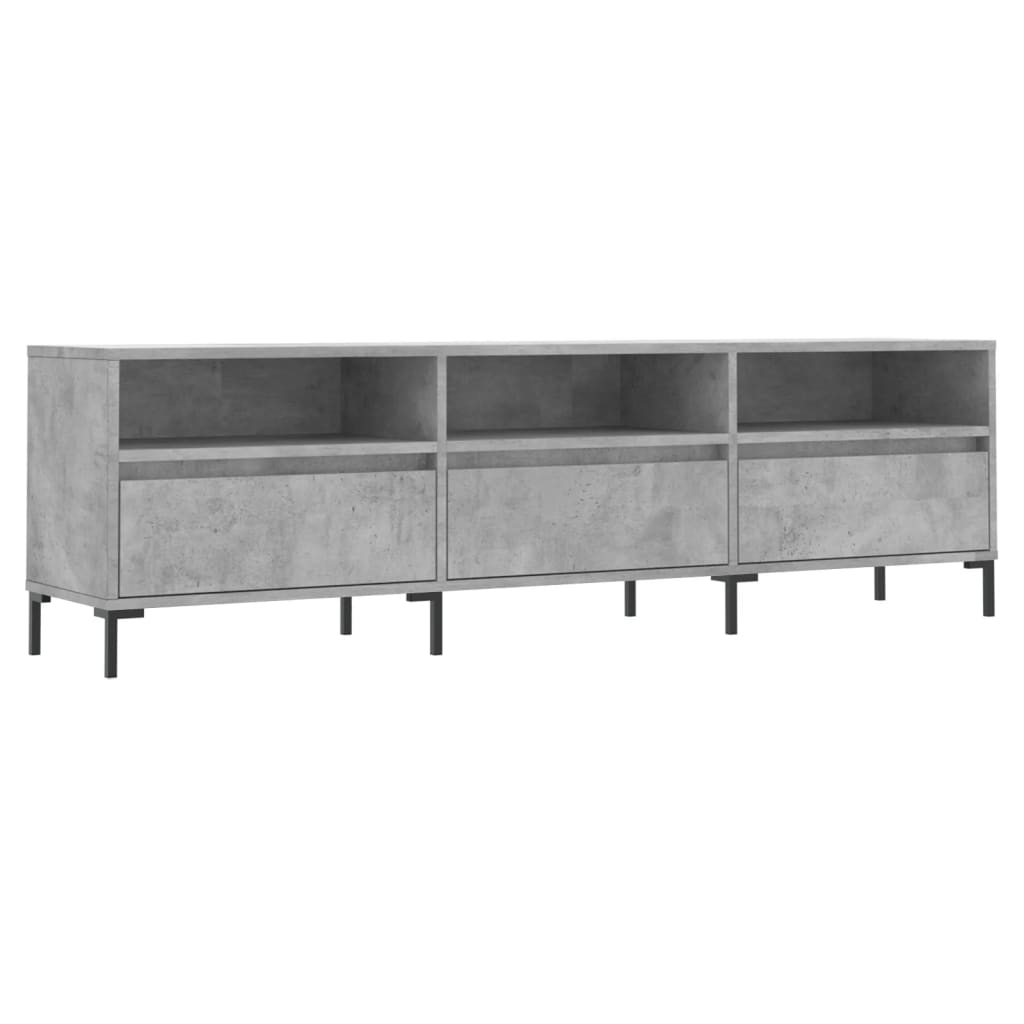 TV Cabinet Concrete Grey 150x30x44,5 cm Engineered Wood
