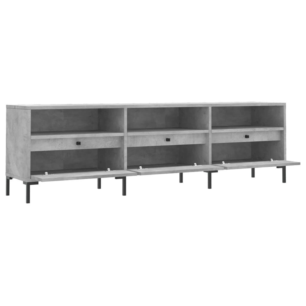 TV Cabinet Concrete Grey 150x30x44,5 cm Engineered Wood