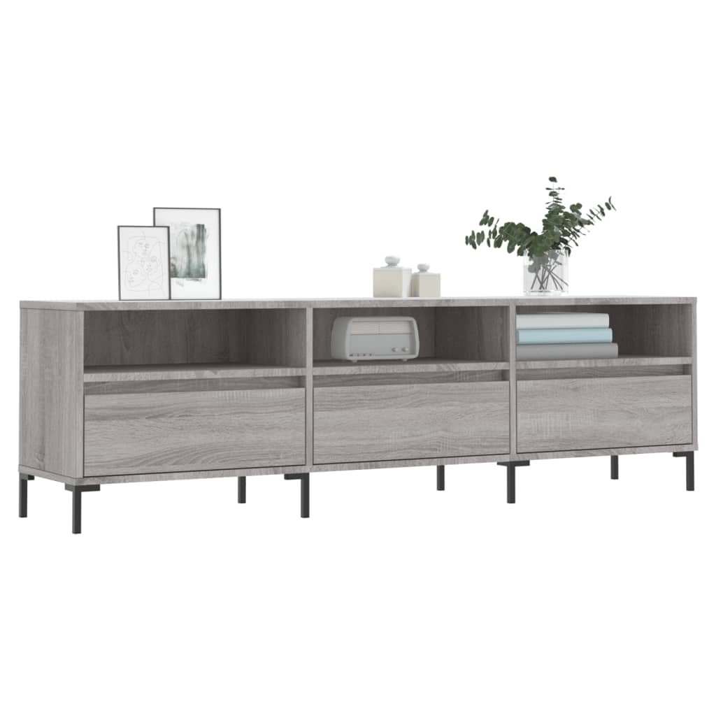 TV Cabinet Grey Sonoma 150x30x44,5 cm Engineered Wood