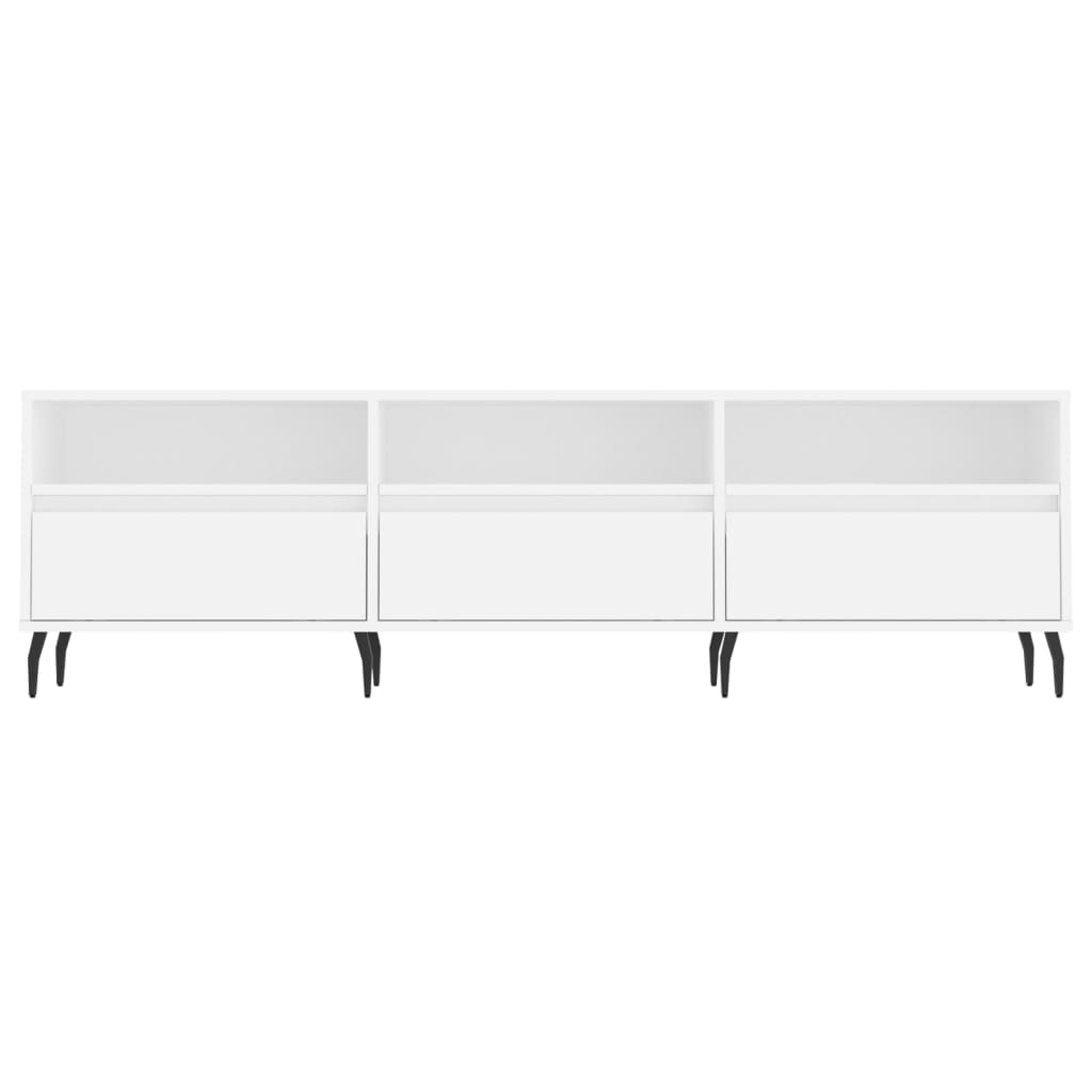 TV Cabinet White 150x30x44,5 cm Engineered Wood