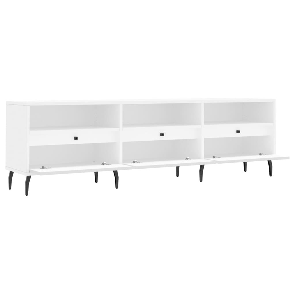 TV Cabinet White 150x30x44,5 cm Engineered Wood