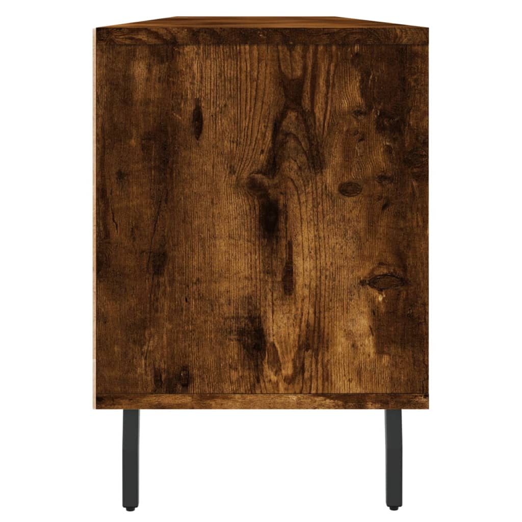 TV Cabinet Smoked Oak 150x30x44.5 cm Engineered Wood