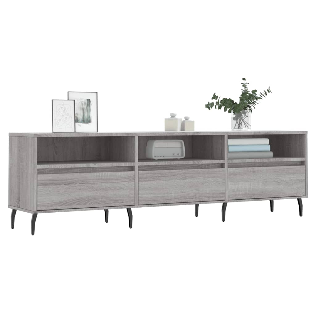TV Cabinet Grey Sonoma 150x30x44,5 cm Engineered Wood