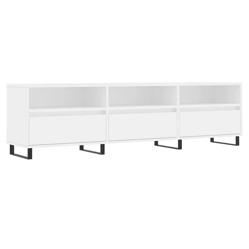 TV Cabinet White 150x30x44,5 cm Engineered Wood