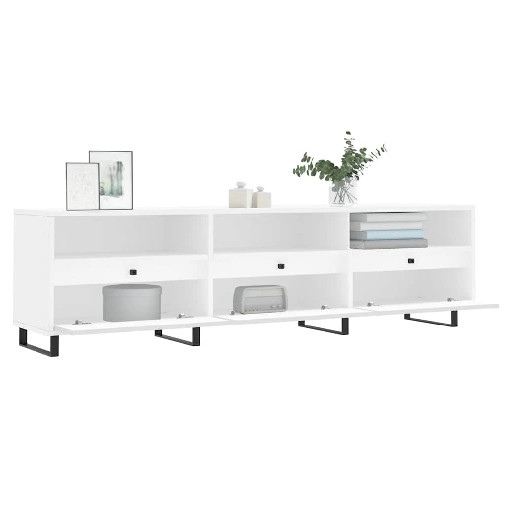 TV Cabinet White 150x30x44,5 cm Engineered Wood
