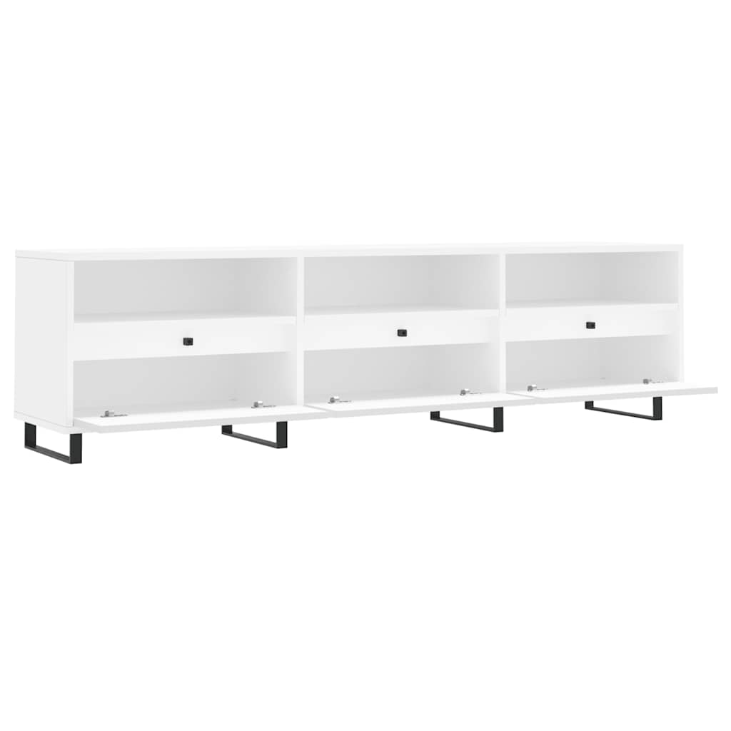 TV Cabinet White 150x30x44,5 cm Engineered Wood