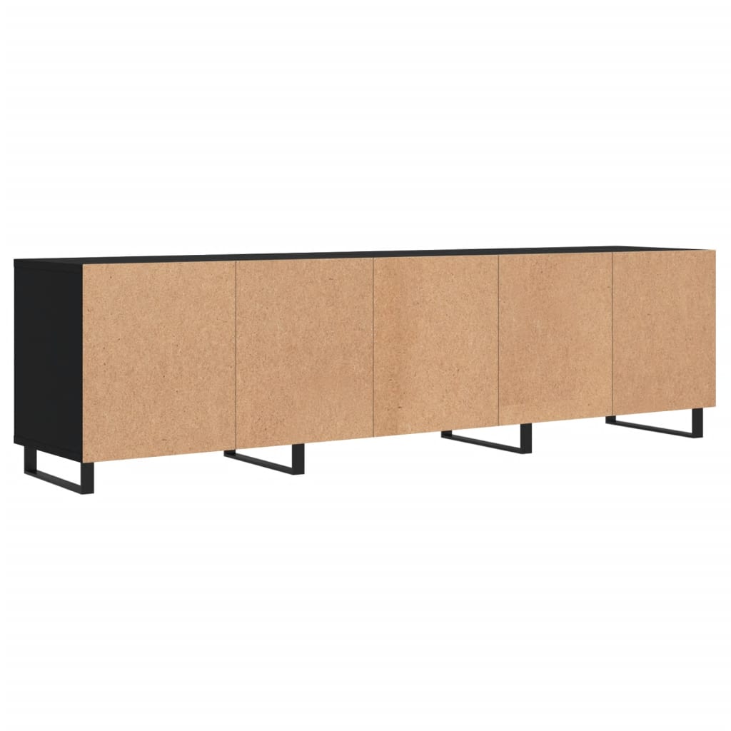 vidaXL TV Cabinet Black 150x30x44.5 cm Engineered Wood