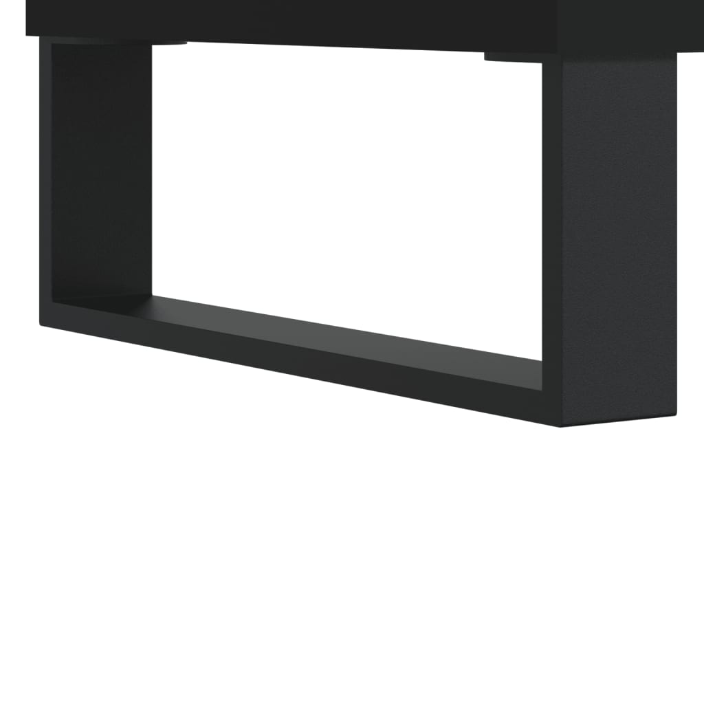 vidaXL TV Cabinet Black 150x30x44.5 cm Engineered Wood