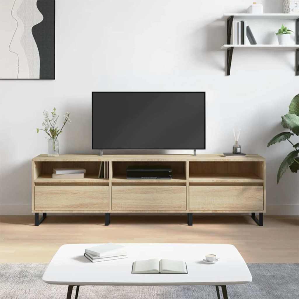 TV Cabinet Sonoma Oak 150x30x44,5 cm Engineered Wood