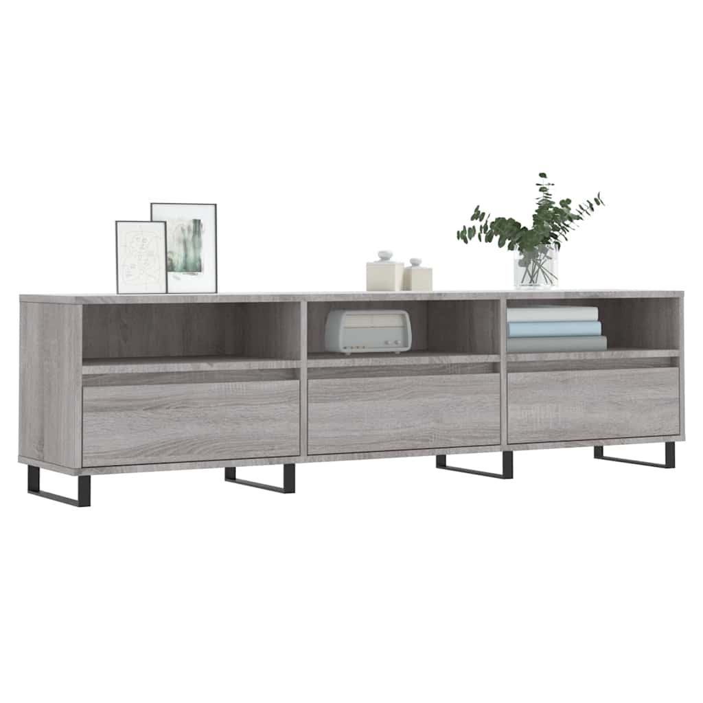 TV Cabinet Grey Sonoma 150x30x44,5 cm Engineered Wood