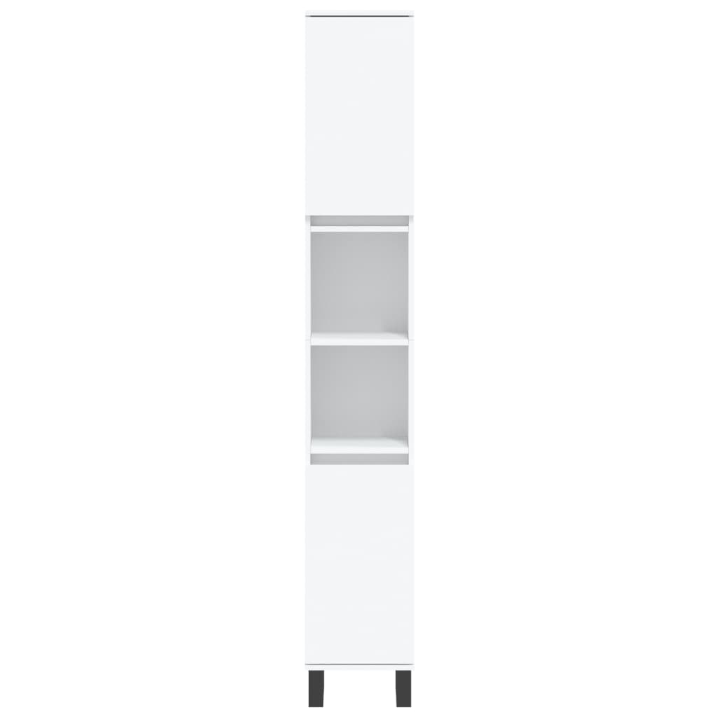 vidaXL Bathroom Cabinet White 30x30x190 cm Engineered Wood