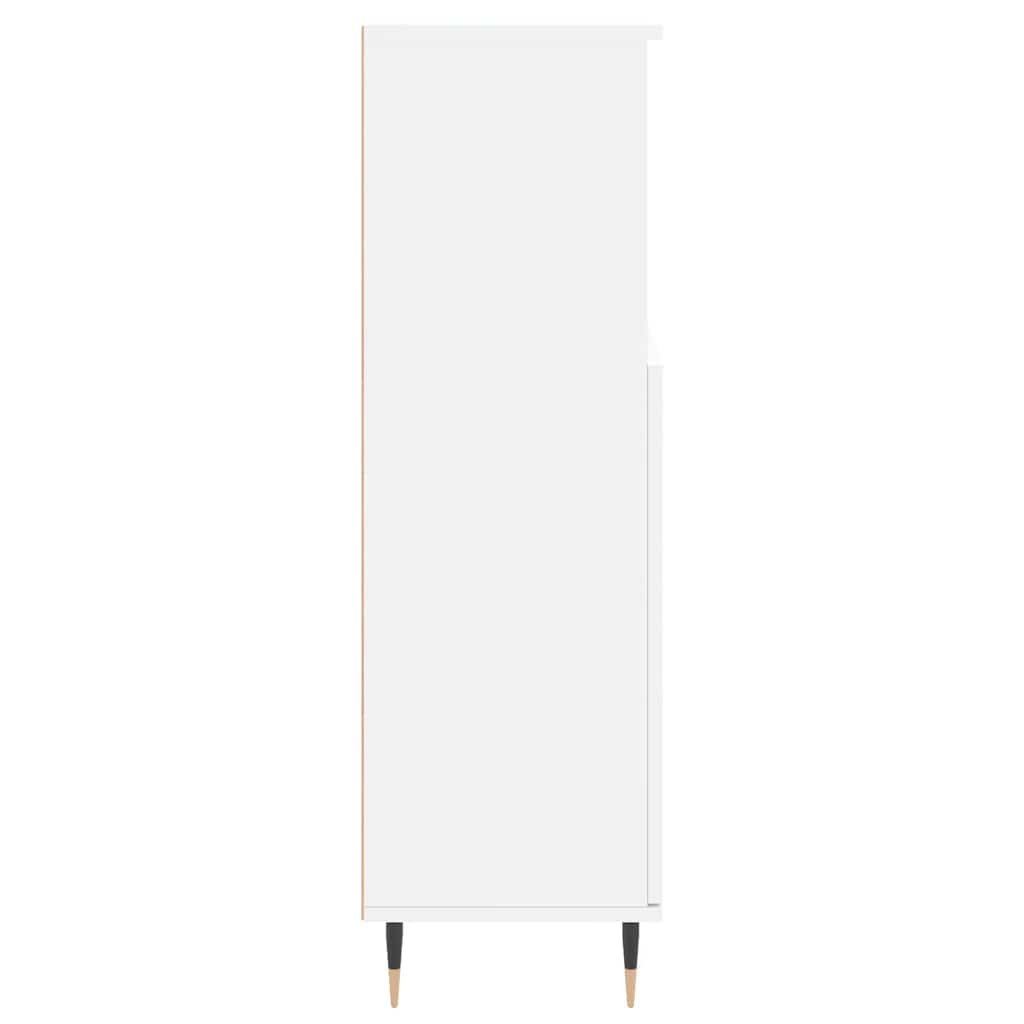 Bathroom Cabinet White 30x30x100 cm Engineered Wood