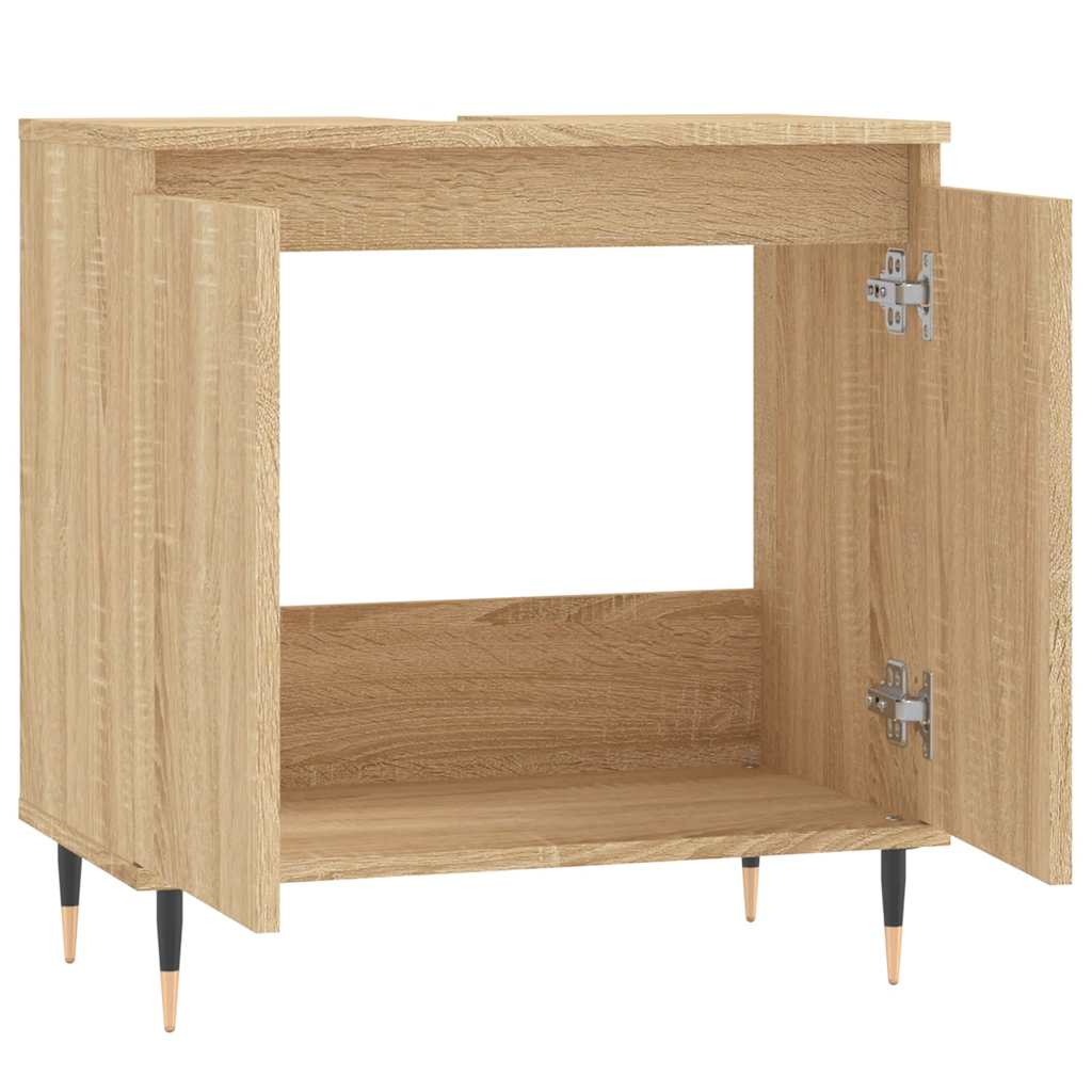 Bathroom Cabinet Sonoma Oak 58x33x60 cm Engineered Wood