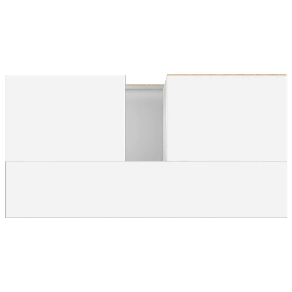 Bathroom Cabinet White 65x33x60 cm Engineered Wood