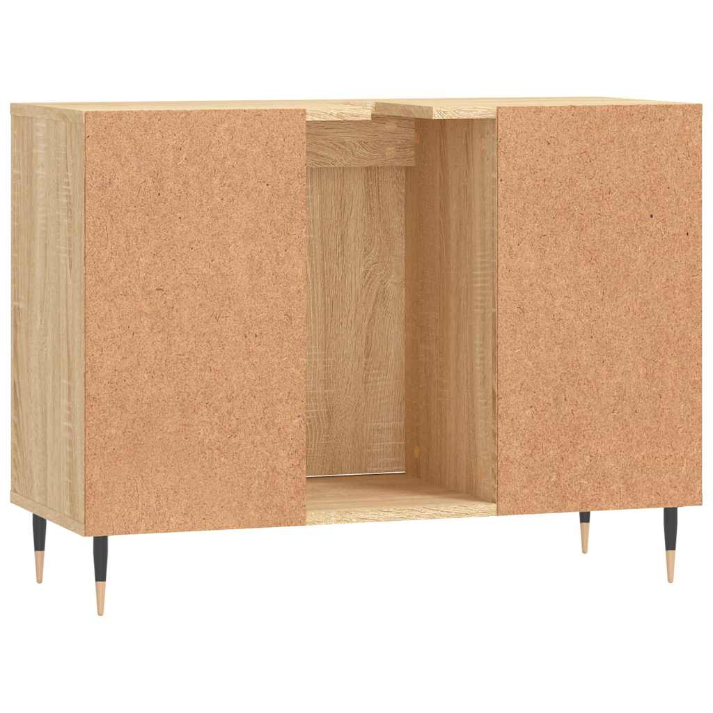 Bathroom Cabinet Sonoma Oak 80x33x60 cm Engineered Wood