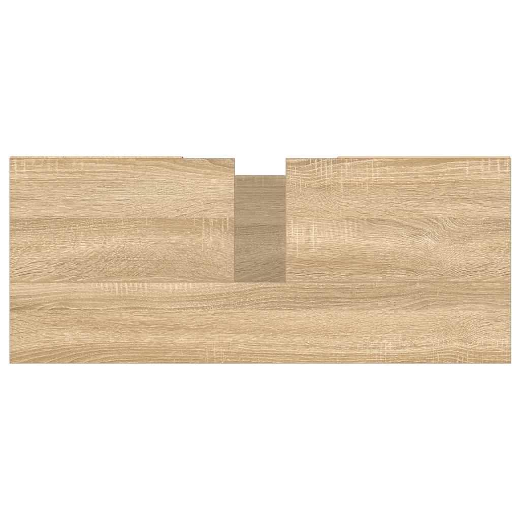 Bathroom Cabinet Sonoma Oak 80x33x60 cm Engineered Wood