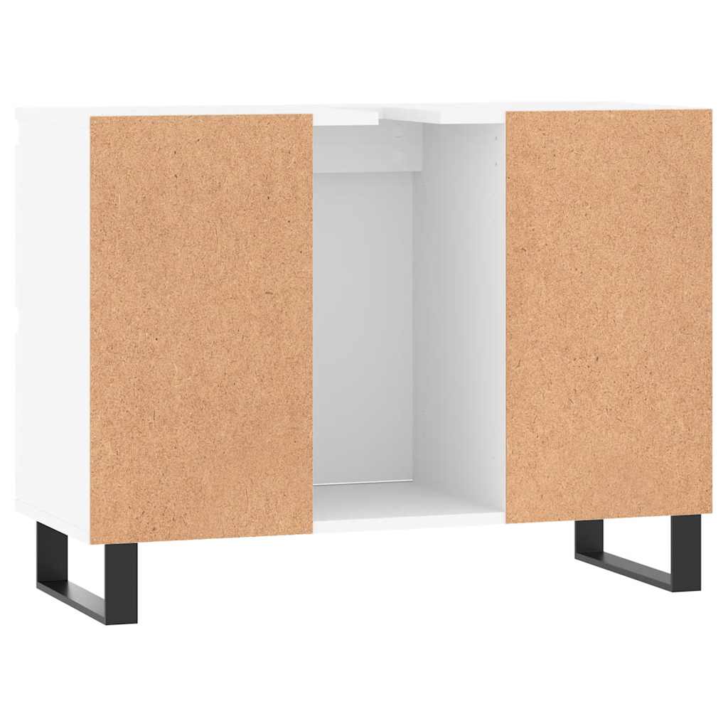Bathroom Cabinet White 80x33x60 cm Engineered Wood