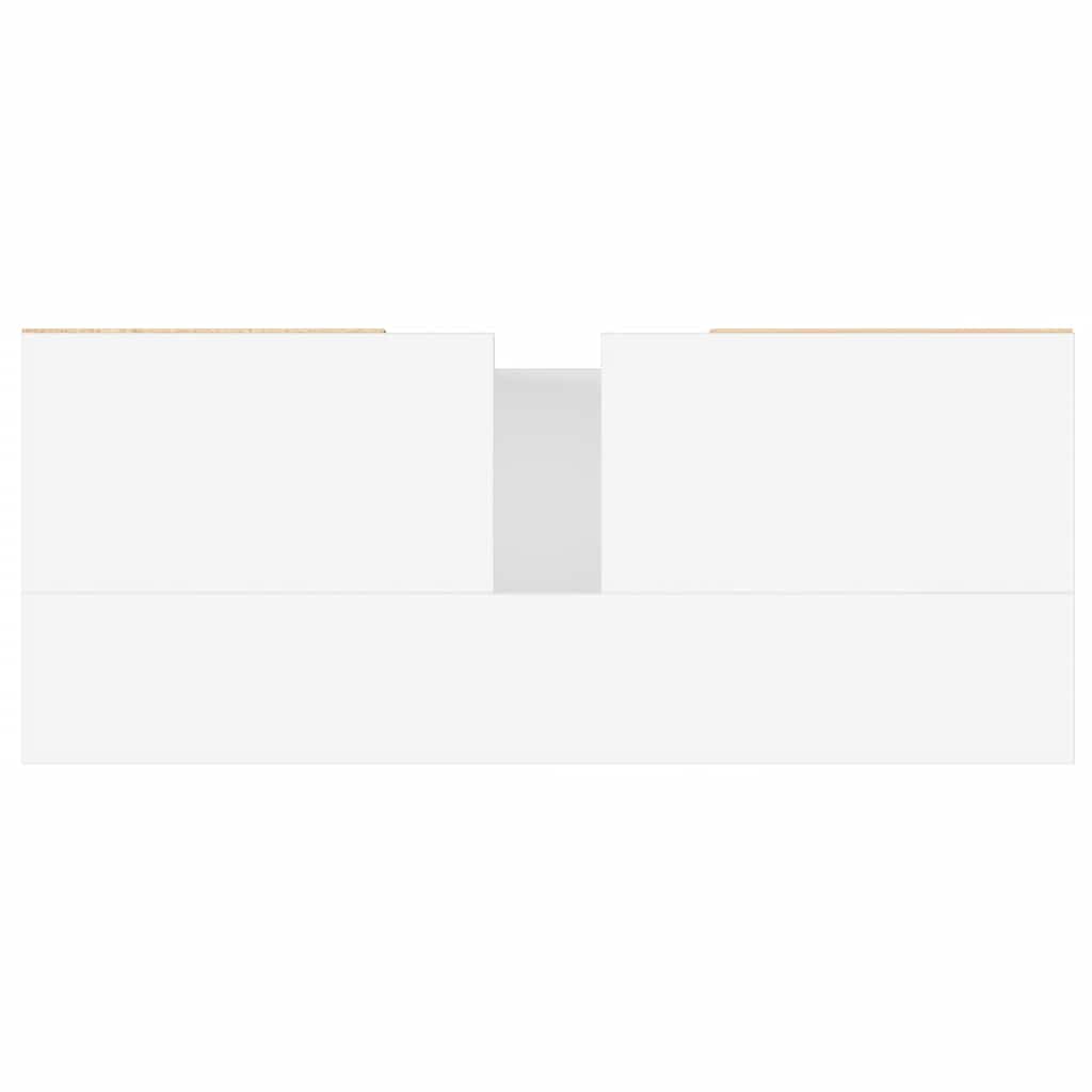 Bathroom Cabinet White 80x33x60 cm Engineered Wood