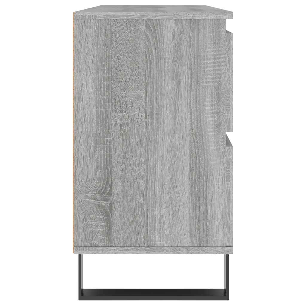 Bathroom Cabinet Grey Sonoma 80x33x60 cm Engineered Wood