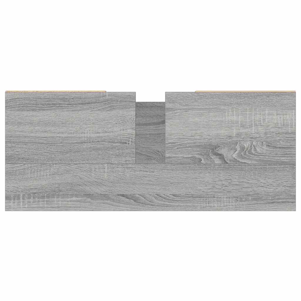 Bathroom Cabinet Grey Sonoma 80x33x60 cm Engineered Wood