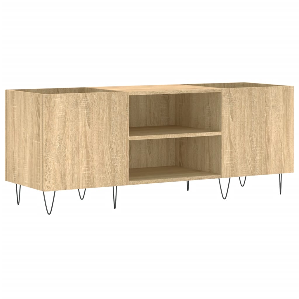 Record Cabinet Sonoma Oak 121x38x48 cm Engineered Wood