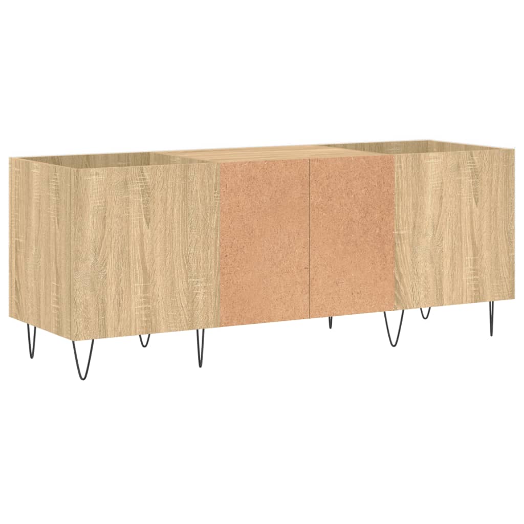 Record Cabinet Sonoma Oak 121x38x48 cm Engineered Wood