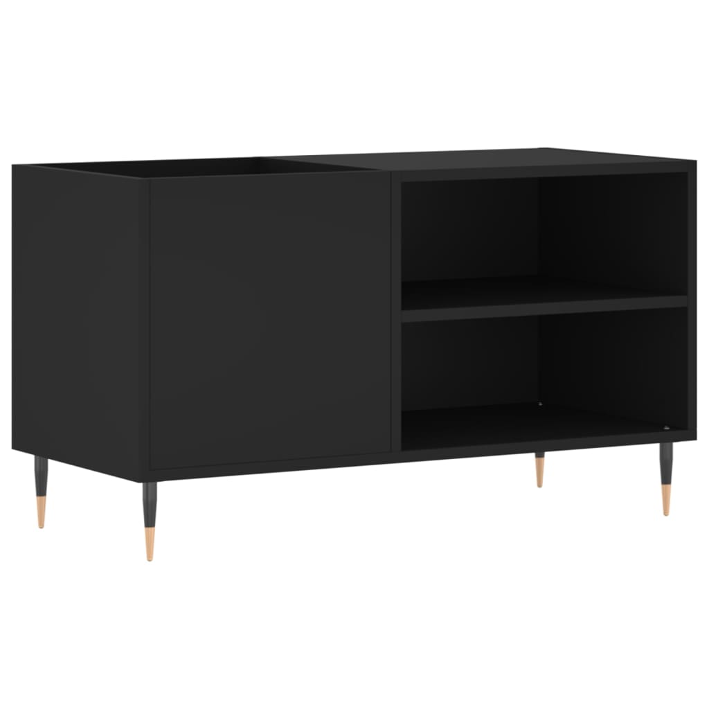 vidaXL Record Cabinet Black 85x38x48 cm Engineered Wood