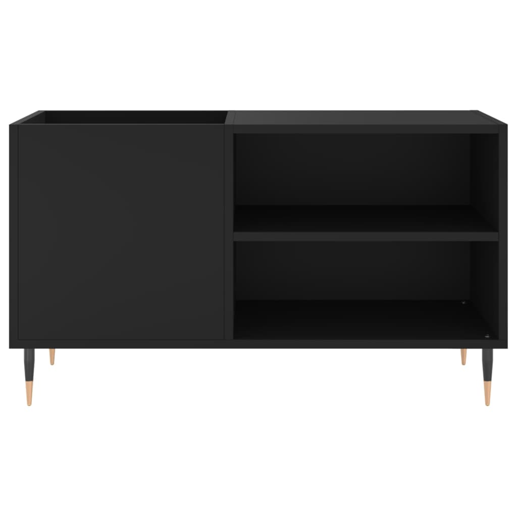 vidaXL Record Cabinet Black 85x38x48 cm Engineered Wood