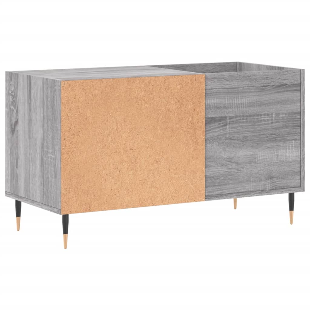 Record Cabinet Grey Sonoma 85x38x48 cm Engineered Wood