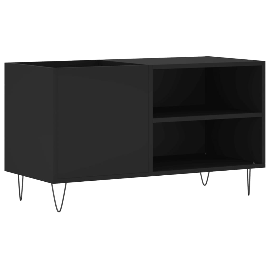 Record Cabinet | Black | Engineered wood, iron | Medium | Record Cabinet