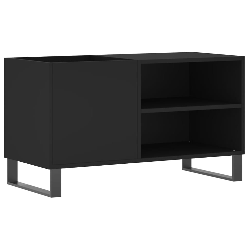 vidaXL Record Cabinet Black 85x38x48 cm Engineered Wood