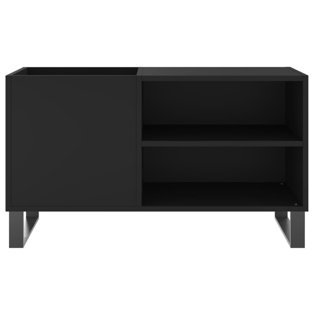 vidaXL Record Cabinet Black 85x38x48 cm Engineered Wood