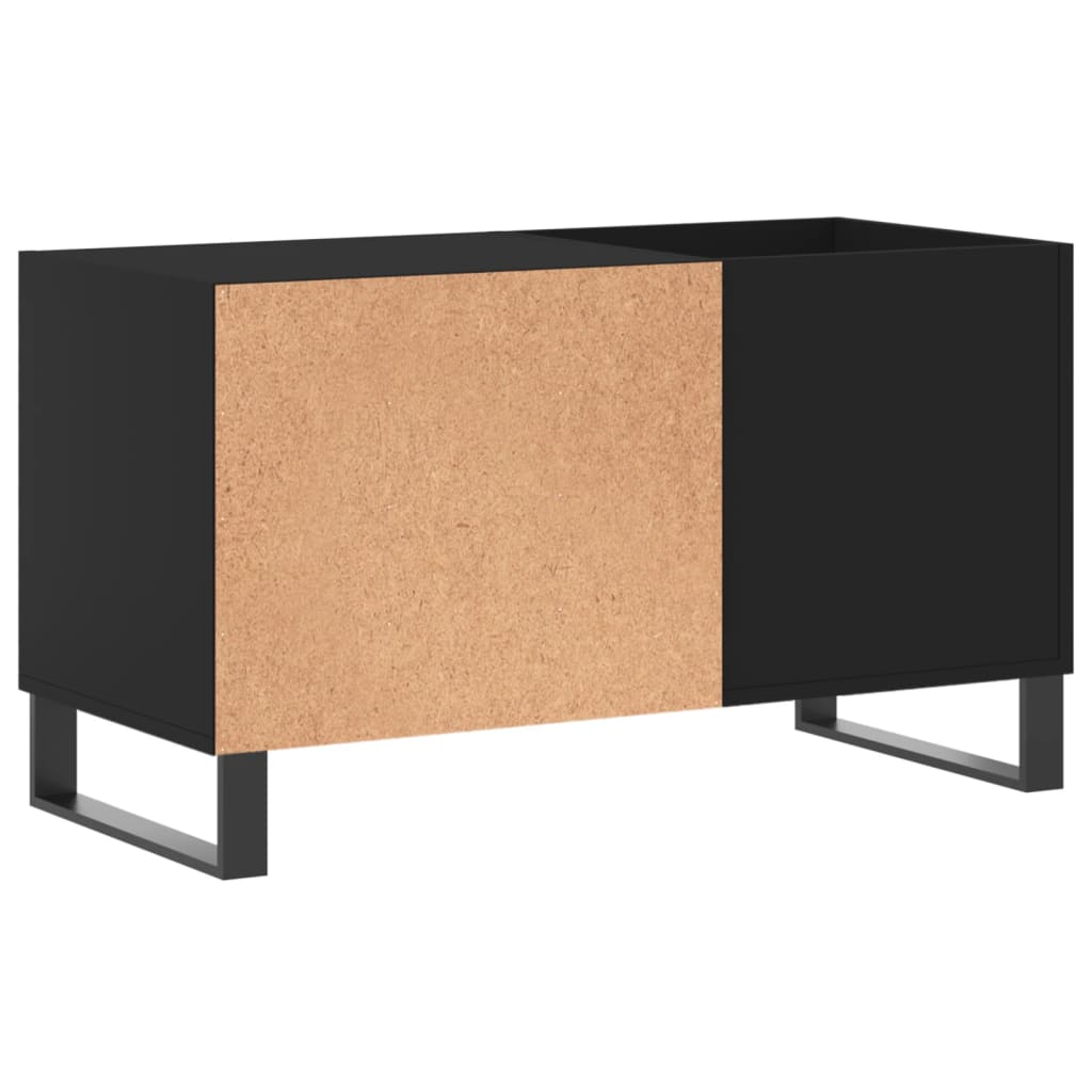 vidaXL Record Cabinet Black 85x38x48 cm Engineered Wood