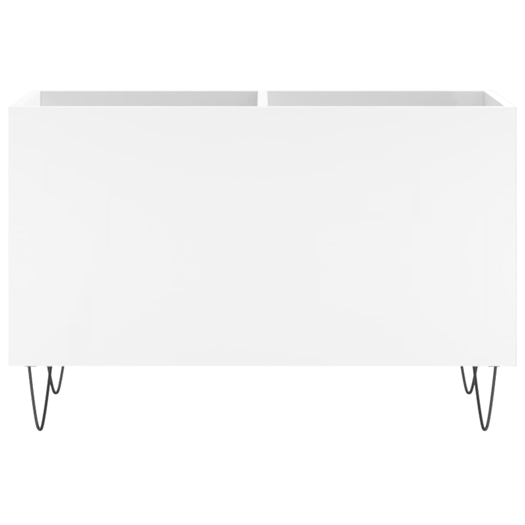 Record Cabinet White 74.5x38x48 cm Engineered Wood