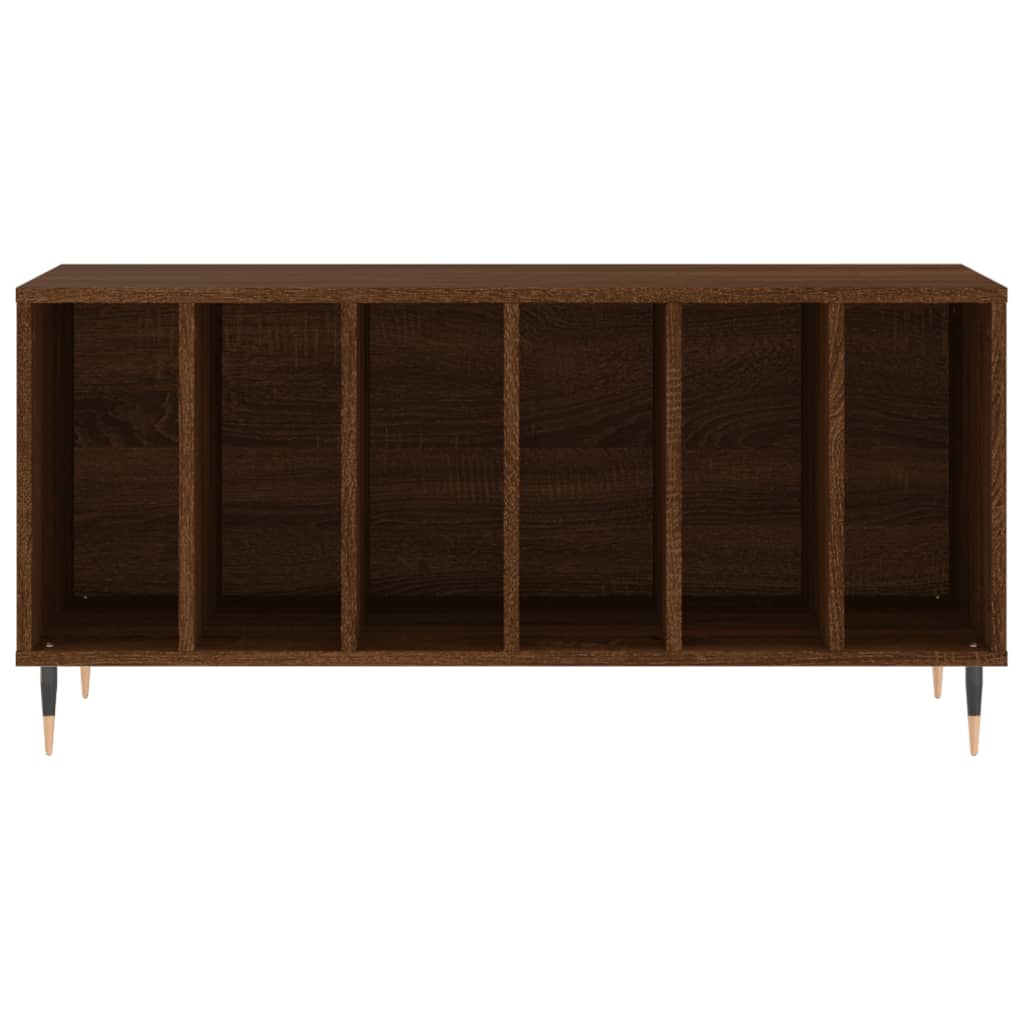 vidaXL Record Cabinet Brown Oak 100x38x48 cm Engineered Wood