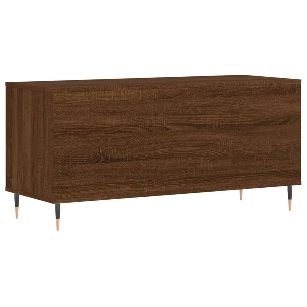 vidaXL Record Cabinet Brown Oak 100x38x48 cm Engineered Wood