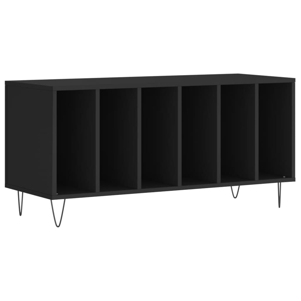 Record Cabinet | Black | Engineered wood, Iron | Medium | Modern