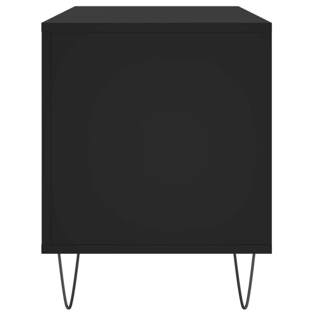 Record Cabinet | Black | Engineered wood, Iron | Medium | Modern
