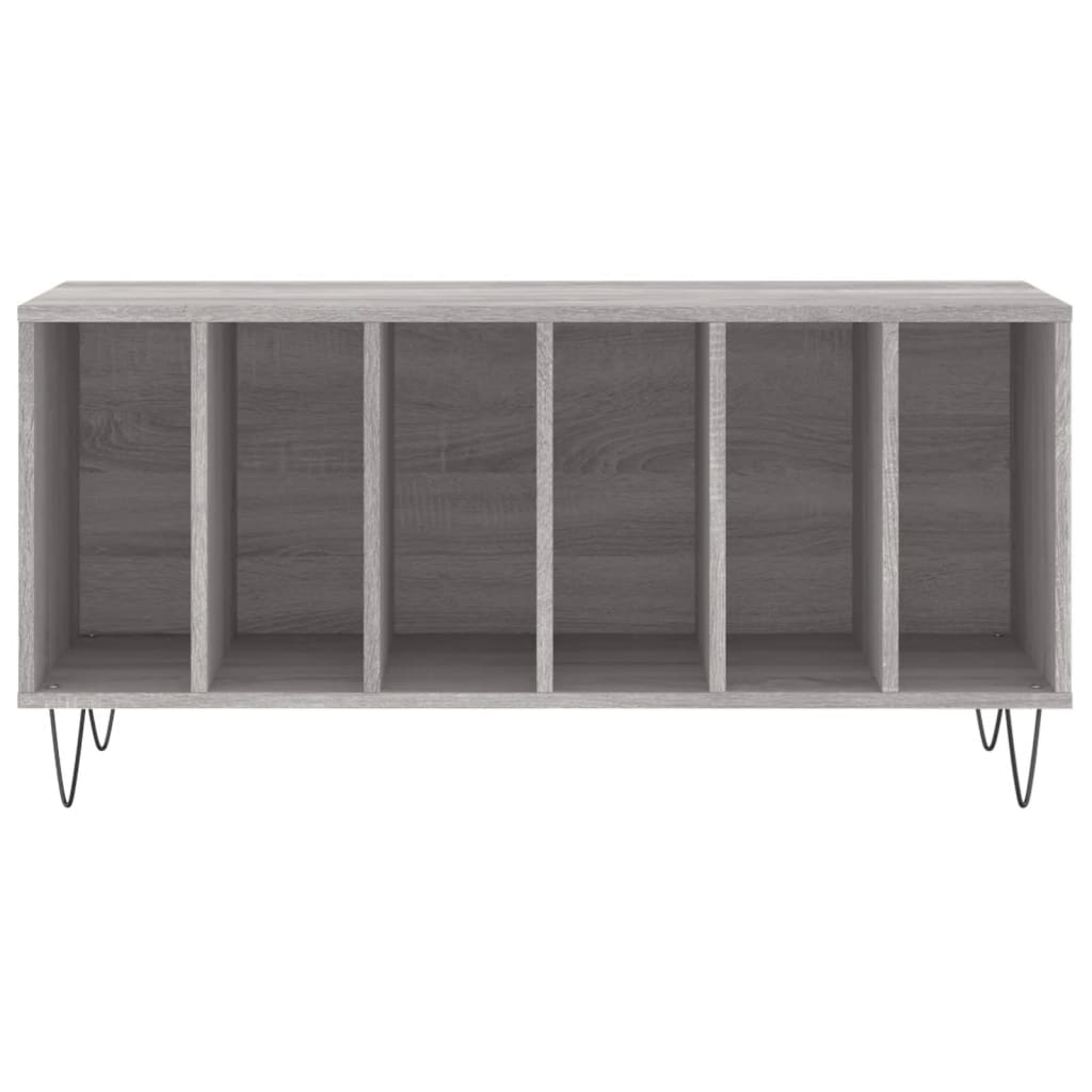 Record Cabinet Grey Sonoma 100x38x48 cm Engineered Wood