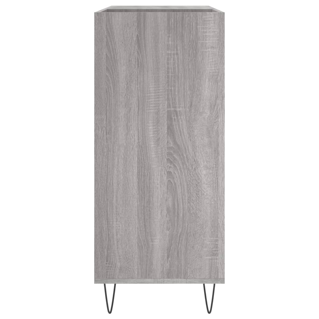 Record Cabinet Grey Sonoma 84,5x38x89 cm Engineered Wood